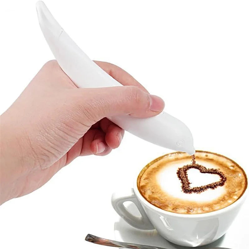Electrical Latte Art Pen Cake Decoration and Coffee Carving