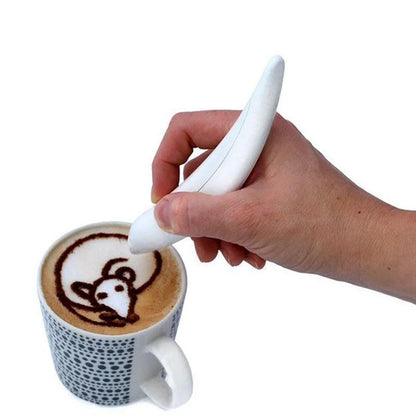 Electrical Latte Art Pen Cake Decoration and Coffee Carving 
