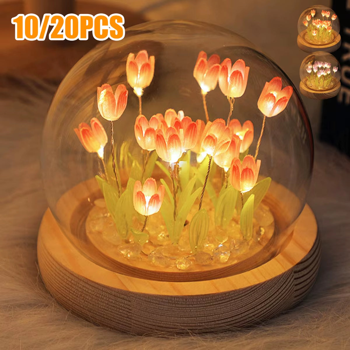 Tulip Night Light Battery Operated Tulip Flower 